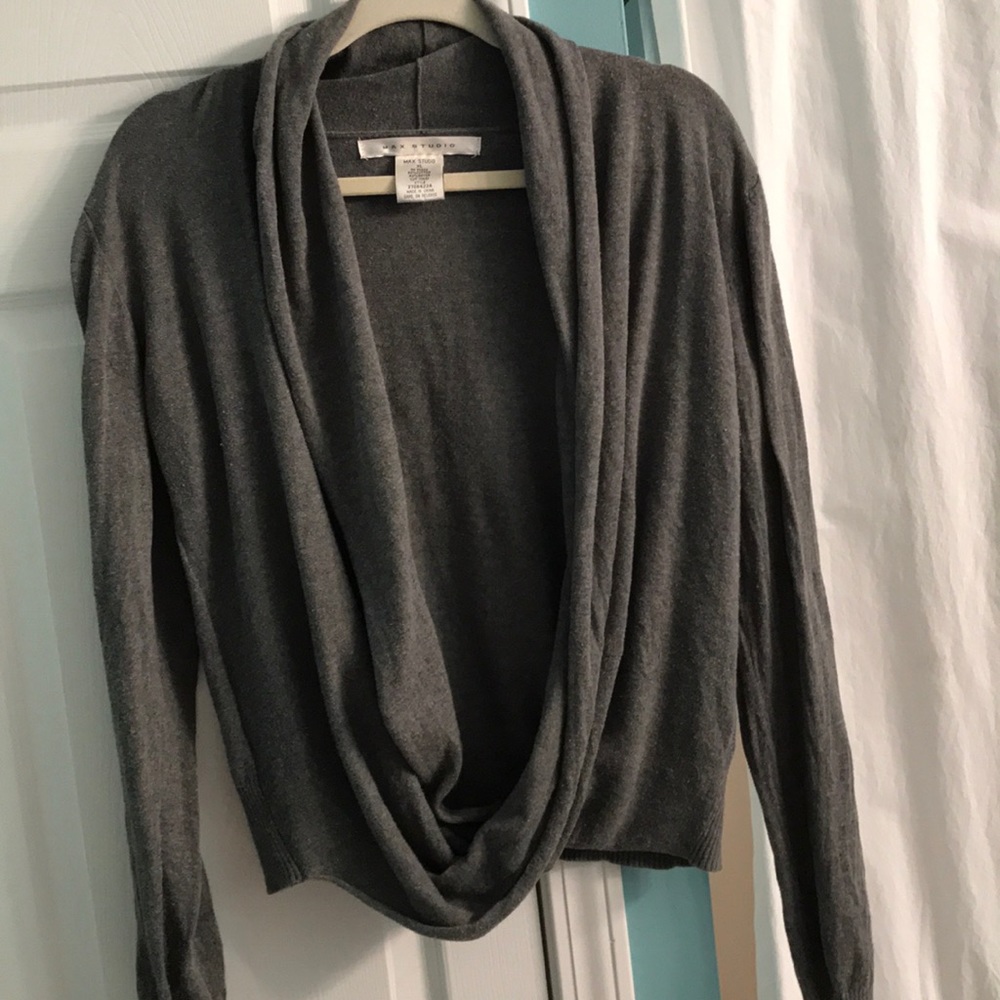 Faux wrap sweater
